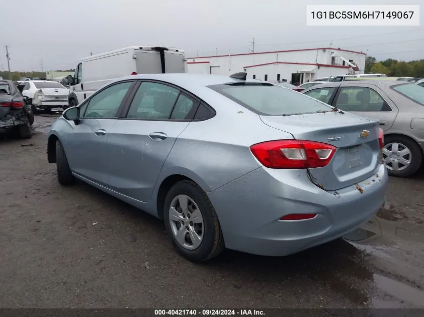 2017 Chevrolet Cruze Ls Auto VIN: 1G1BC5SM6H7149067 Lot: 40421740