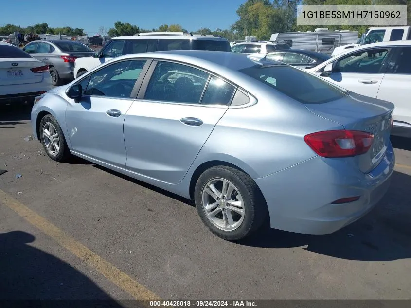 2017 Chevrolet Cruze Lt Auto VIN: 1G1BE5SM1H7150962 Lot: 40428018