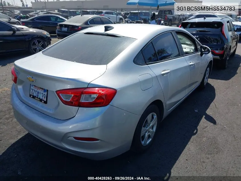 3G1BC5SM5HS534783 2017 Chevrolet Cruze Ls