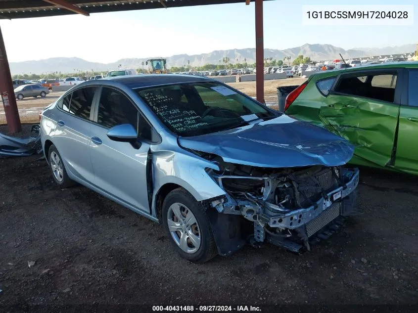 2017 Chevrolet Cruze Ls Auto VIN: 1G1BC5SM9H7204028 Lot: 40431488