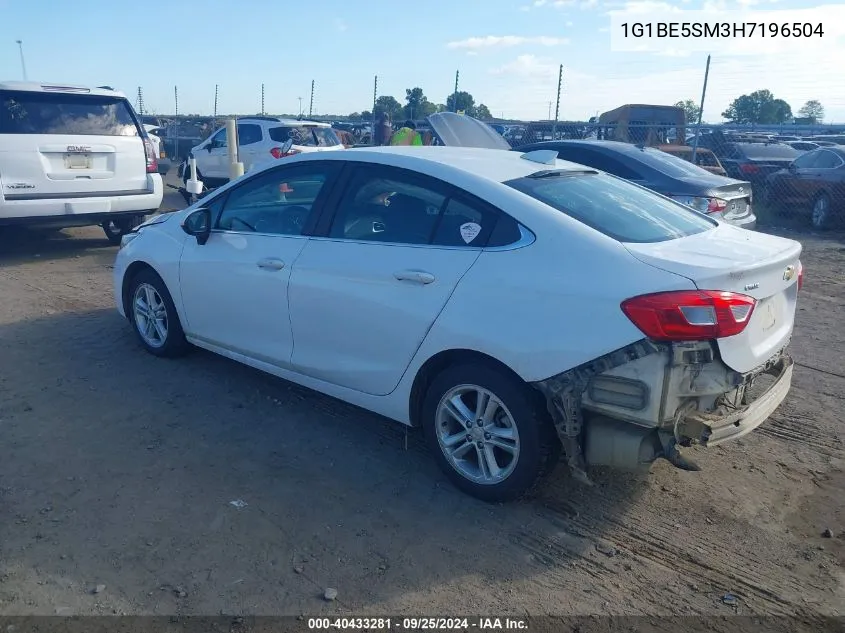 2017 Chevrolet Cruze Lt Auto VIN: 1G1BE5SM3H7196504 Lot: 40433281