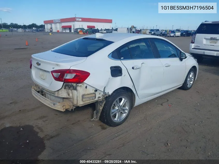 2017 Chevrolet Cruze Lt Auto VIN: 1G1BE5SM3H7196504 Lot: 40433281