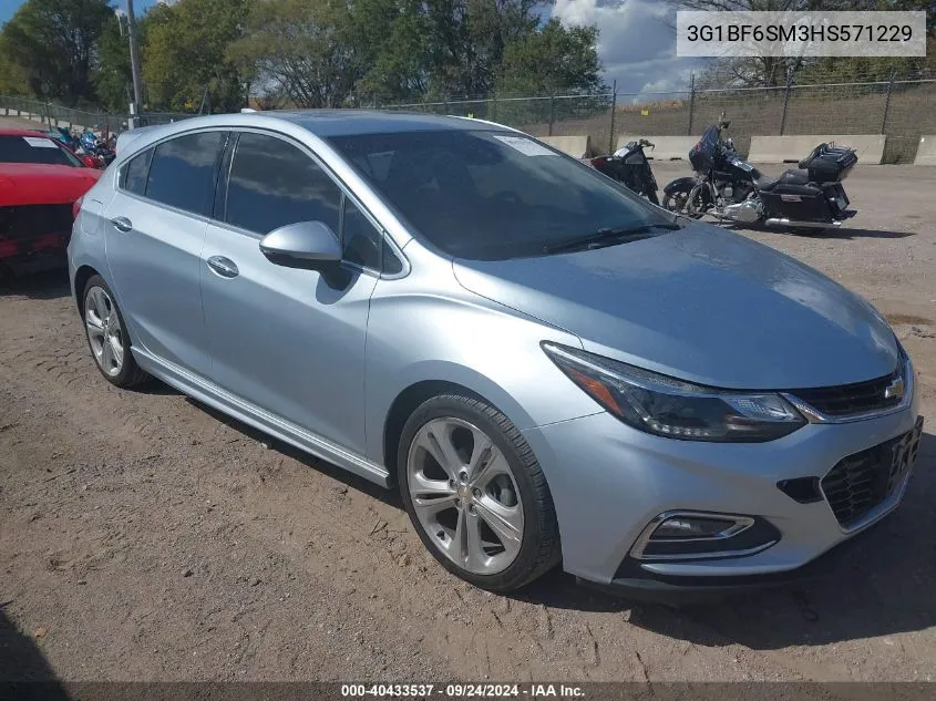 3G1BF6SM3HS571229 2017 Chevrolet Cruze Premier Auto