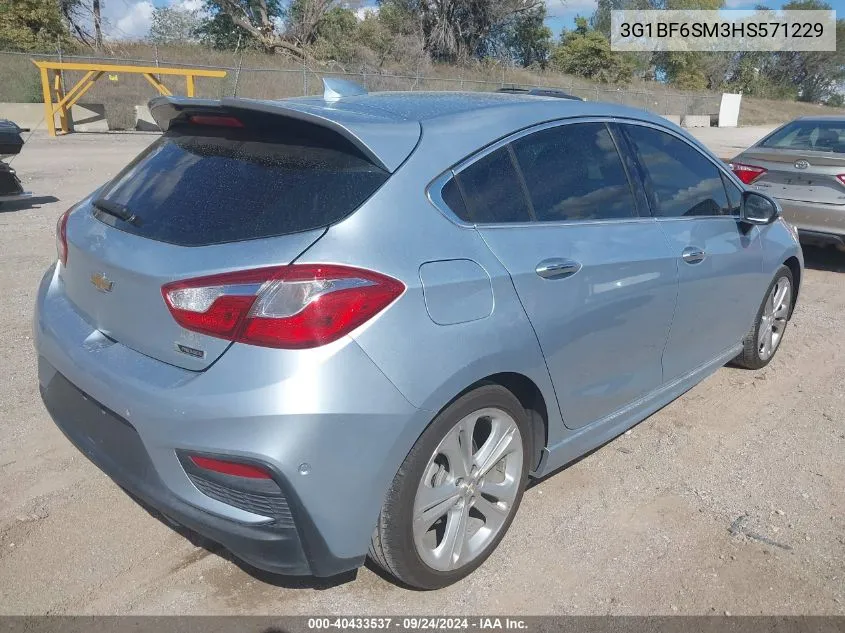 2017 Chevrolet Cruze Premier Auto VIN: 3G1BF6SM3HS571229 Lot: 40433537