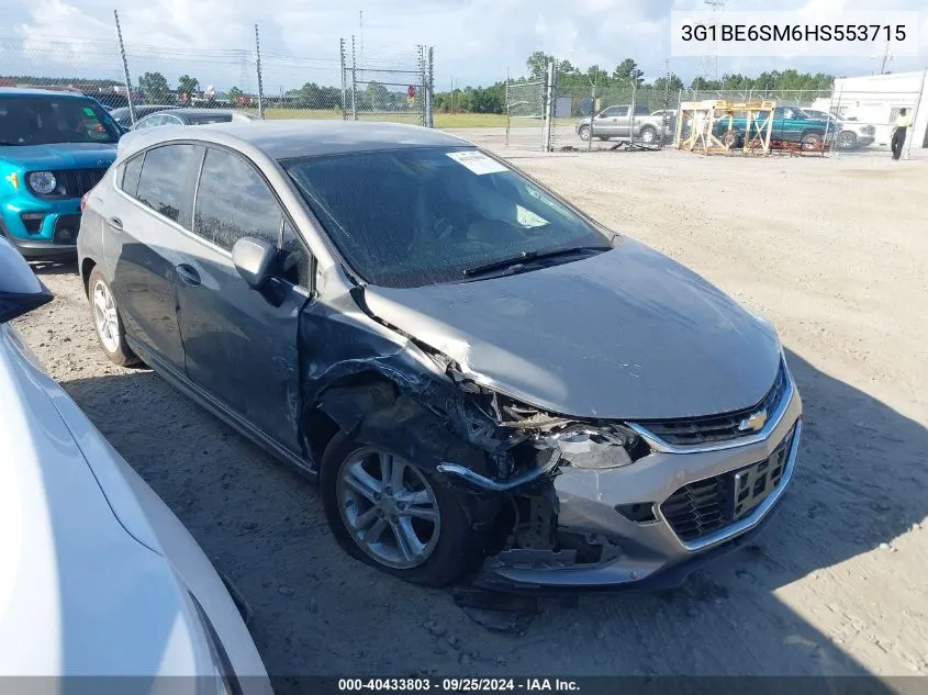 2017 Chevrolet Cruze Lt Auto VIN: 3G1BE6SM6HS553715 Lot: 40433803