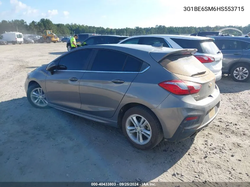 2017 Chevrolet Cruze Lt Auto VIN: 3G1BE6SM6HS553715 Lot: 40433803