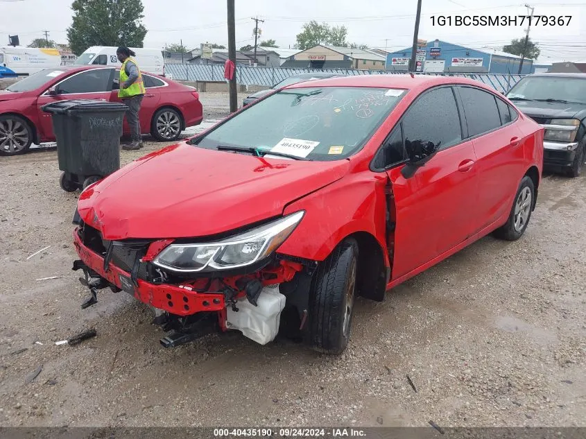 1G1BC5SM3H7179367 2017 Chevrolet Cruze Ls Auto