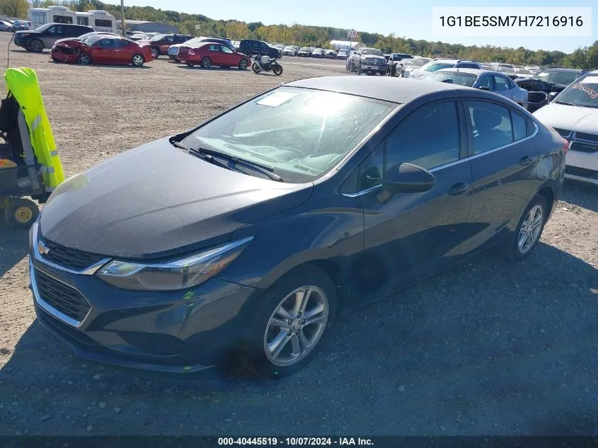 2017 Chevrolet Cruze Lt Auto VIN: 1G1BE5SM7H7216916 Lot: 40445519