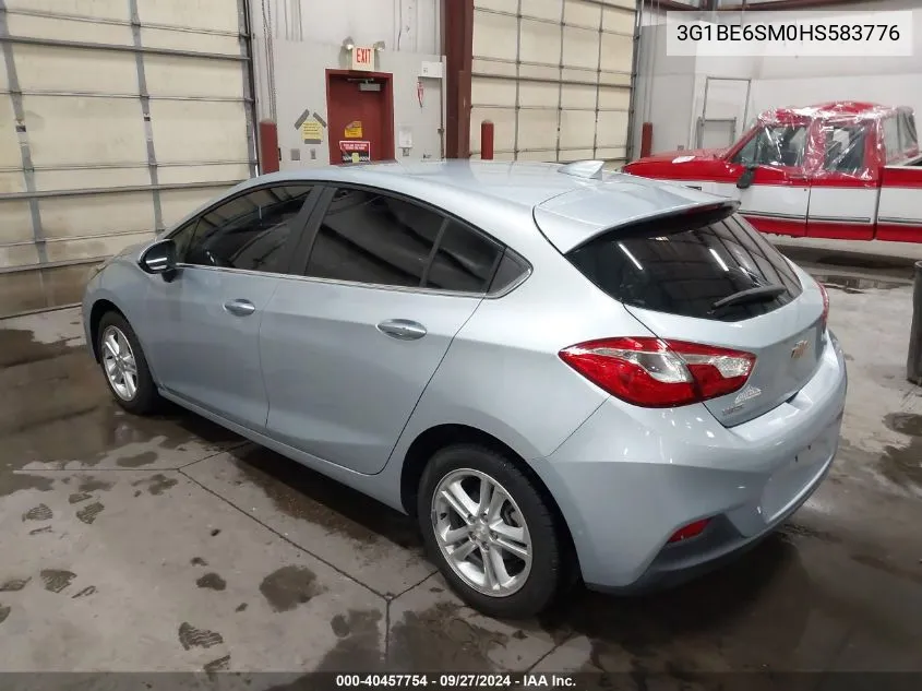 2017 Chevrolet Cruze Lt Auto VIN: 3G1BE6SM0HS583776 Lot: 40457754