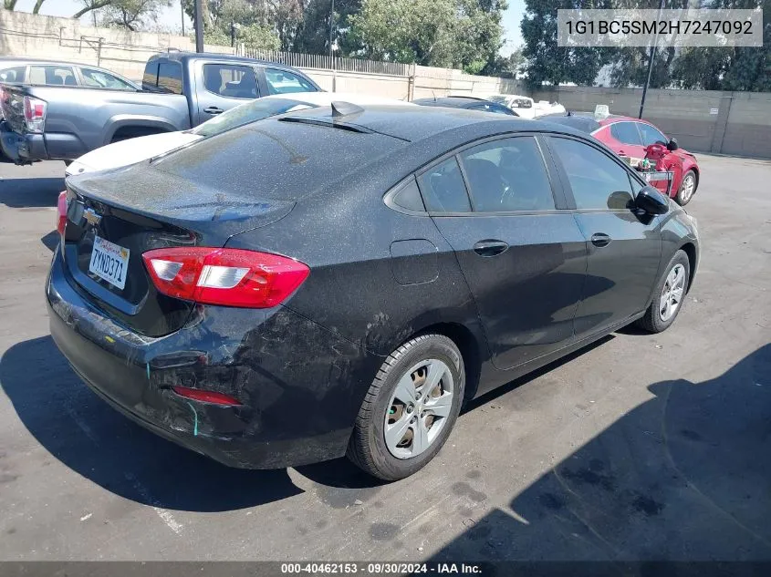 1G1BC5SM2H7247092 2017 Chevrolet Cruze Ls Auto