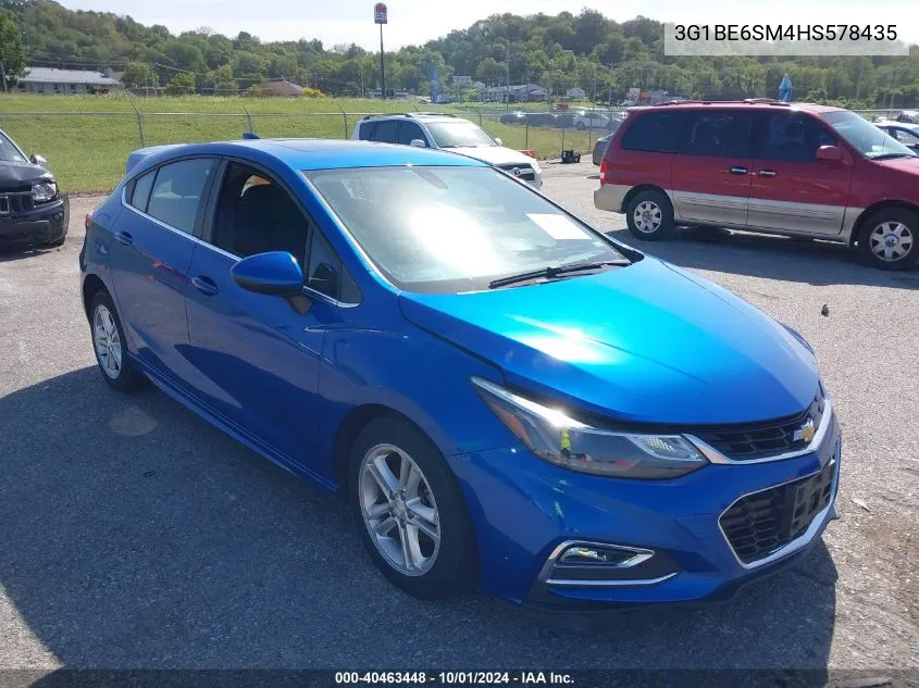 2017 Chevrolet Cruze Lt VIN: 3G1BE6SM4HS578435 Lot: 40463448