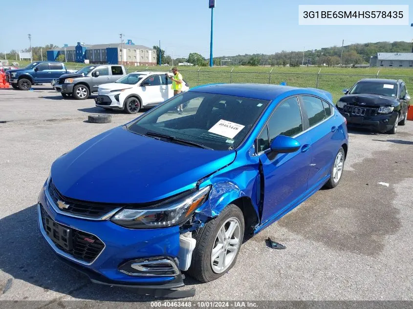 2017 Chevrolet Cruze Lt VIN: 3G1BE6SM4HS578435 Lot: 40463448