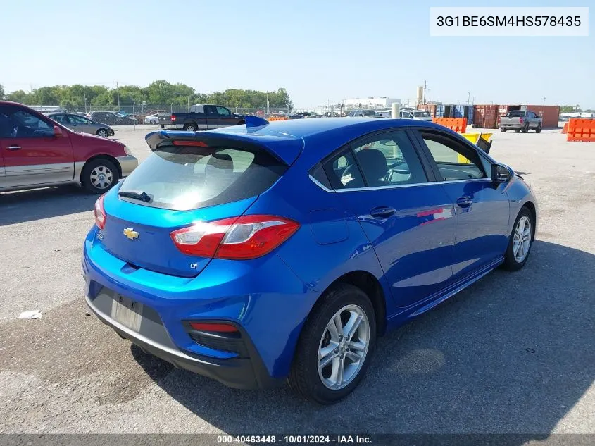 2017 Chevrolet Cruze Lt VIN: 3G1BE6SM4HS578435 Lot: 40463448