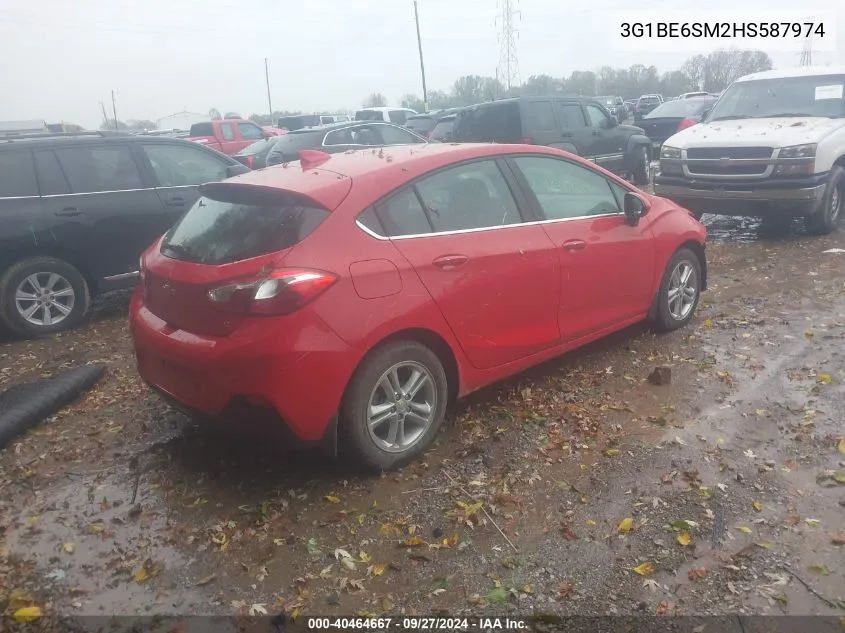 2017 Chevrolet Cruze Lt Auto VIN: 3G1BE6SM2HS587974 Lot: 40464667