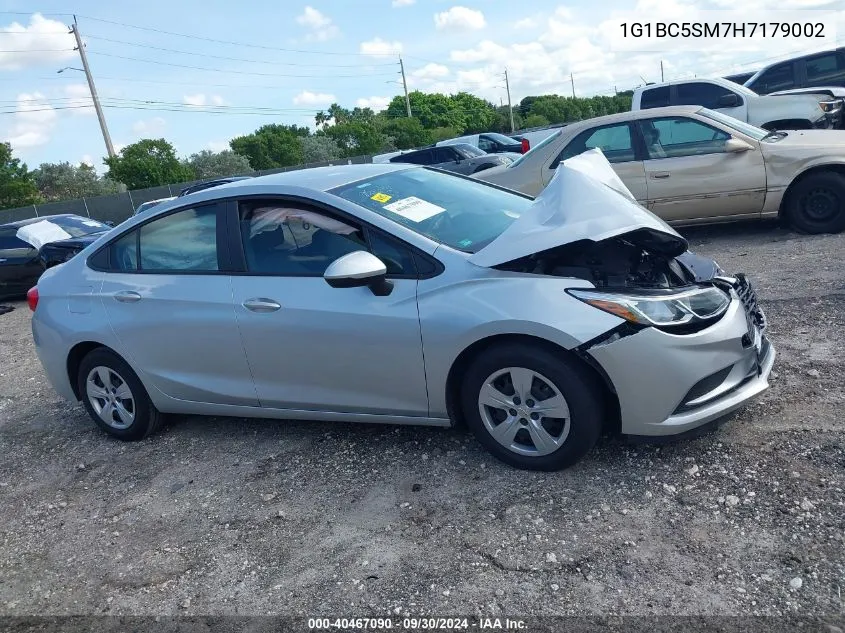 1G1BC5SM7H7179002 2017 Chevrolet Cruze Ls Auto