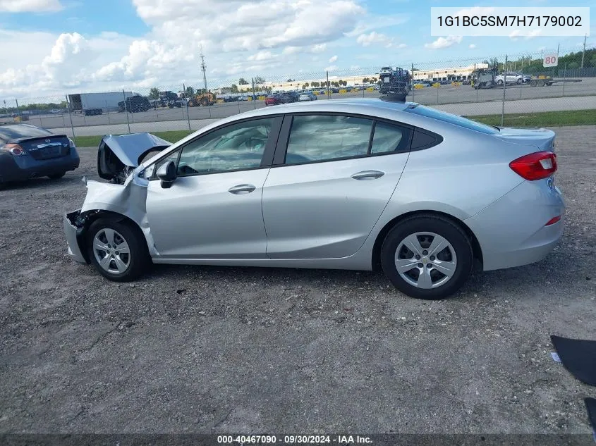 2017 Chevrolet Cruze Ls Auto VIN: 1G1BC5SM7H7179002 Lot: 40467090