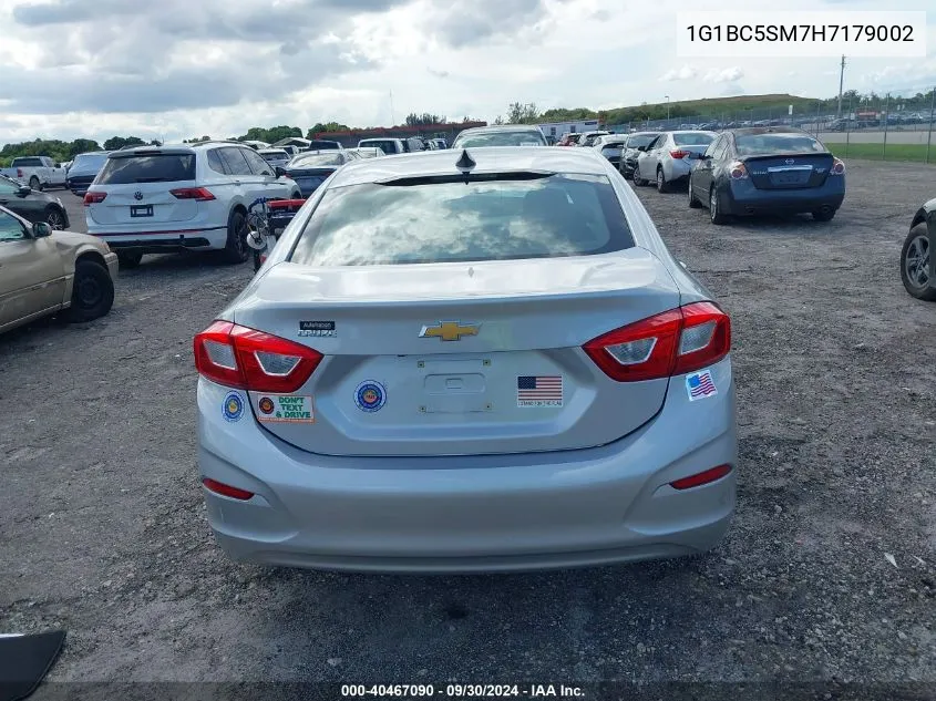 1G1BC5SM7H7179002 2017 Chevrolet Cruze Ls Auto