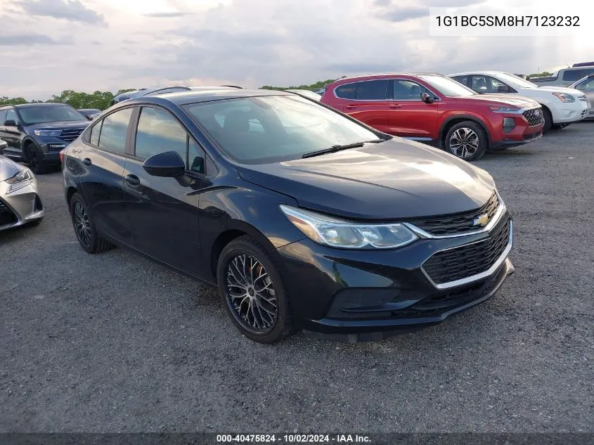 2017 Chevrolet Cruze Ls Auto VIN: 1G1BC5SM8H7123232 Lot: 40475824