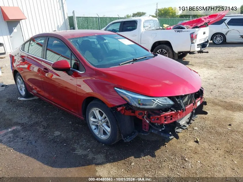 2017 Chevrolet Cruze Lt Auto VIN: 1G1BE5SM7H7257143 Lot: 40480563