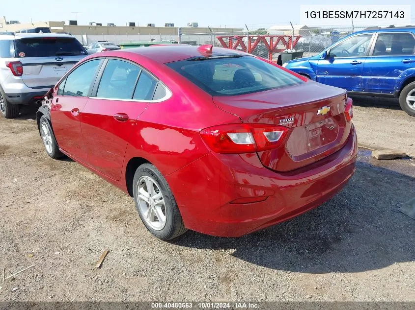 1G1BE5SM7H7257143 2017 Chevrolet Cruze Lt Auto