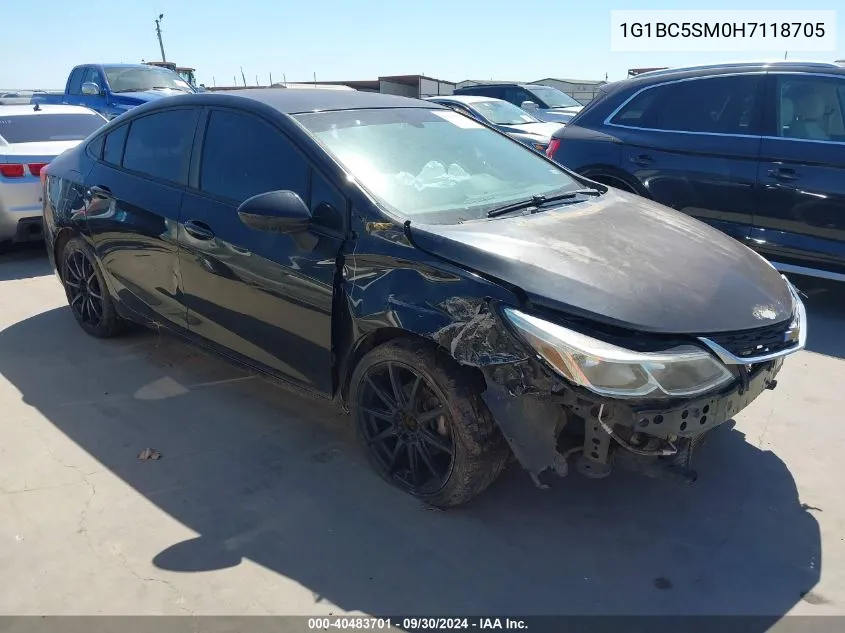 2017 Chevrolet Cruze Ls Auto VIN: 1G1BC5SM0H7118705 Lot: 40483701