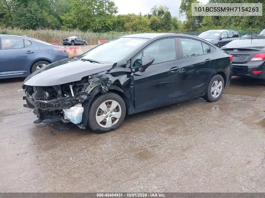 2017 Chevrolet Cruze Ls Auto VIN: 1G1BC5SM9H7154263 Lot: 40484931