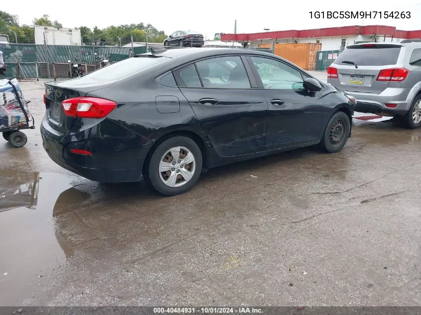 2017 Chevrolet Cruze Ls Auto VIN: 1G1BC5SM9H7154263 Lot: 40484931