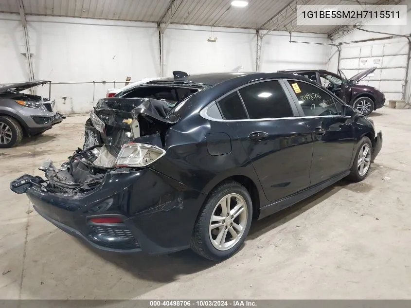 2017 Chevrolet Cruze Lt Auto VIN: 1G1BE5SM2H7115511 Lot: 40498706