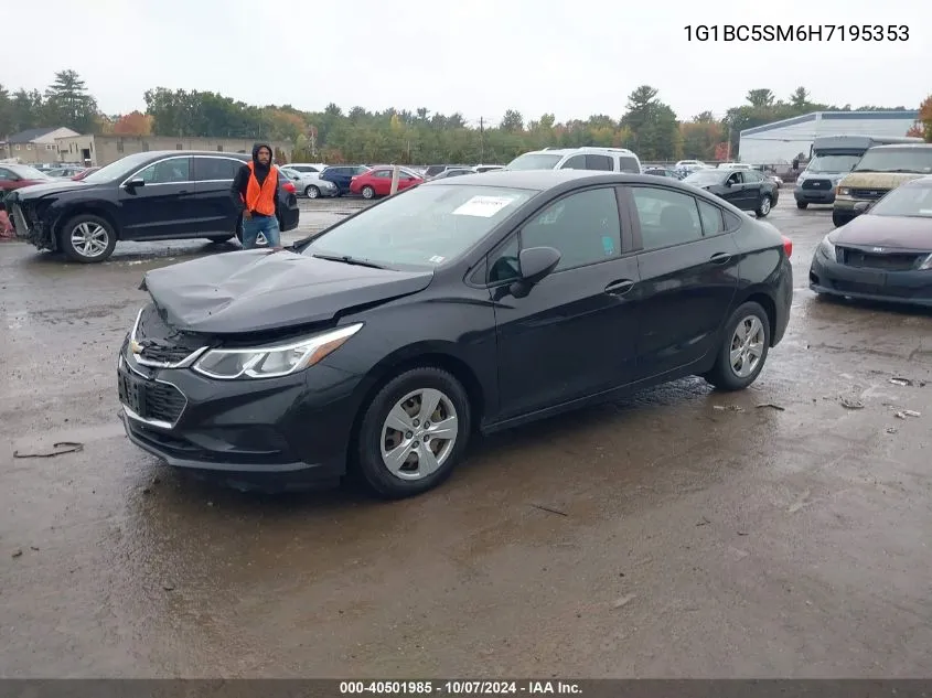 2017 Chevrolet Cruze Ls Auto VIN: 1G1BC5SM6H7195353 Lot: 40501985