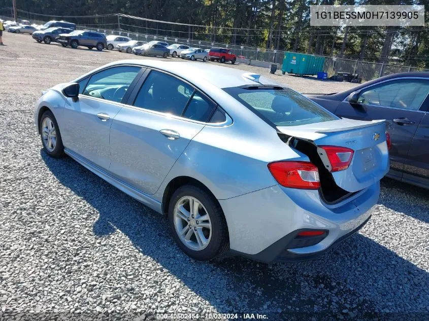 2017 Chevrolet Cruze Lt Auto VIN: 1G1BE5SM0H7139905 Lot: 40502454