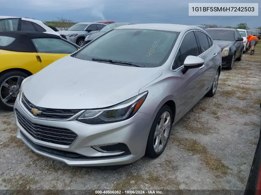 1G1BF5SM6H7242503 2017 Chevrolet Cruze Premier