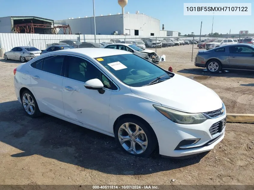 2017 Chevrolet Cruze Premier Auto VIN: 1G1BF5SMXH7107122 Lot: 40511814