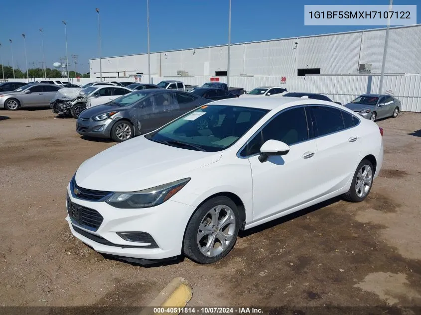 1G1BF5SMXH7107122 2017 Chevrolet Cruze Premier Auto