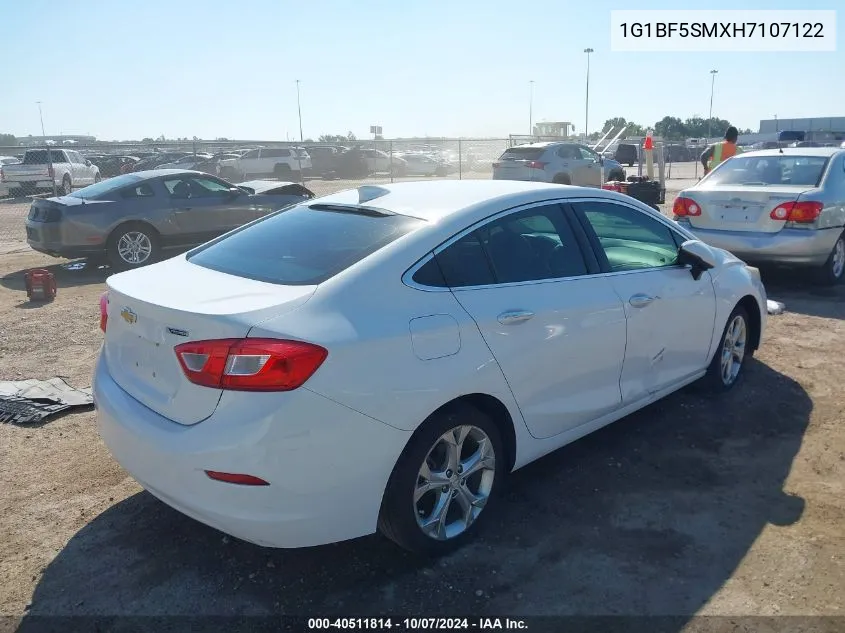 2017 Chevrolet Cruze Premier Auto VIN: 1G1BF5SMXH7107122 Lot: 40511814