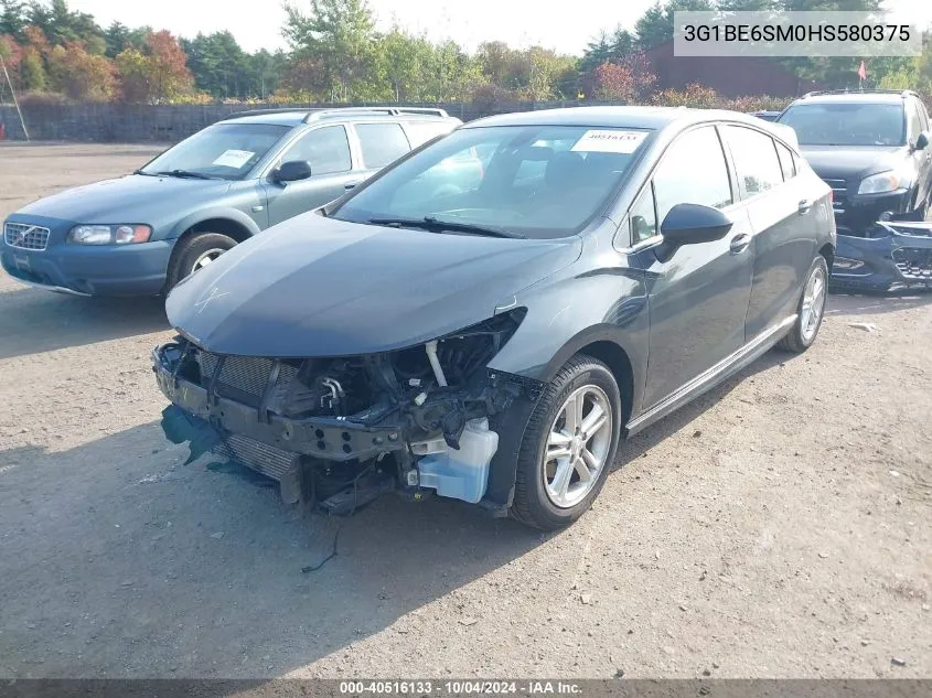 3G1BE6SM0HS580375 2017 Chevrolet Cruze Lt Auto