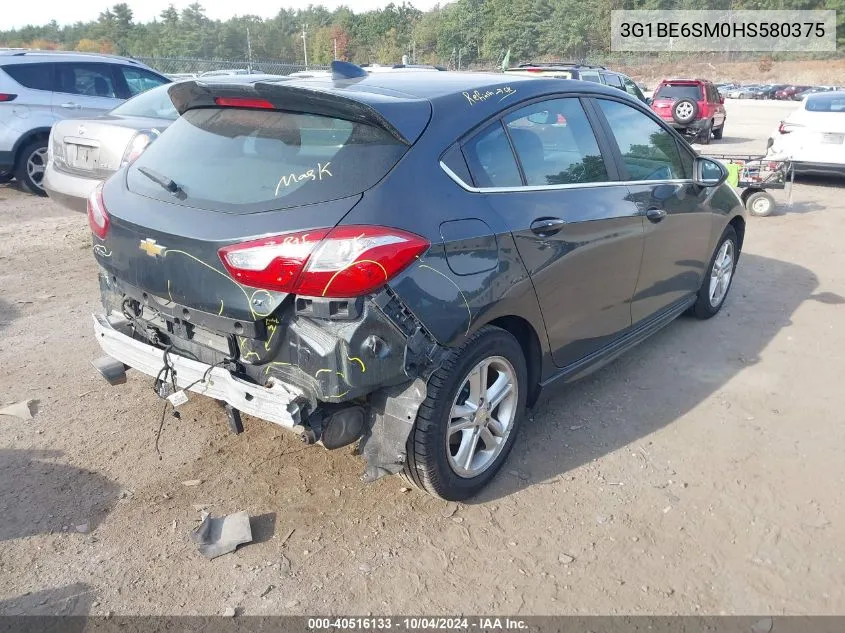 2017 Chevrolet Cruze Lt Auto VIN: 3G1BE6SM0HS580375 Lot: 40516133