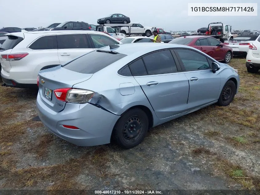 2017 Chevrolet Cruze Ls Auto VIN: 1G1BC5SM8H7171426 Lot: 40517310