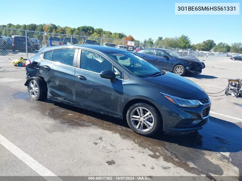 2017 Chevrolet Cruze Lt Auto VIN: 3G1BE6SM6HS561331 Lot: 40517362