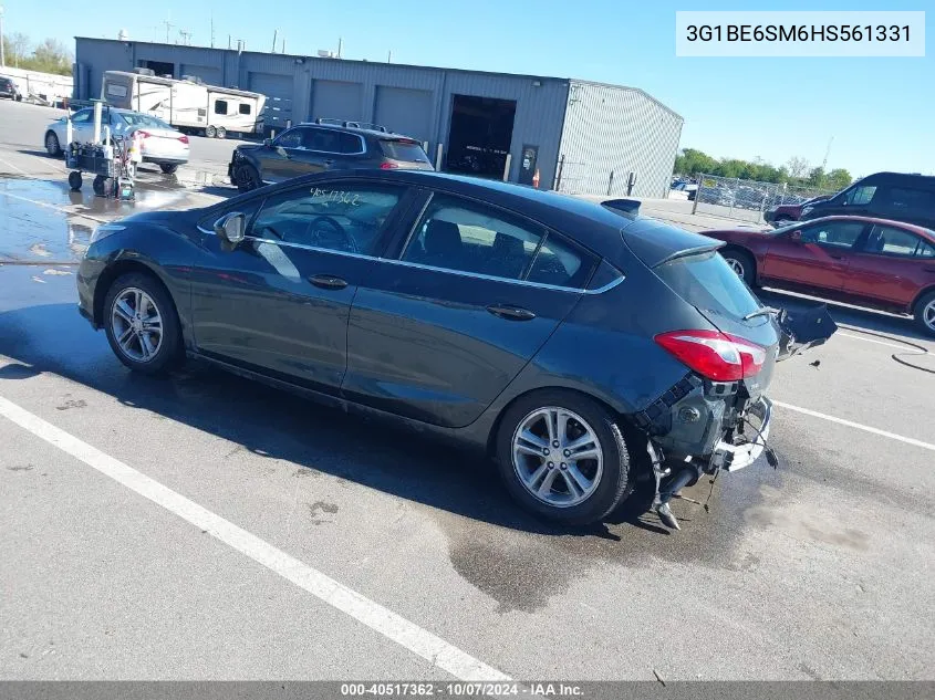 2017 Chevrolet Cruze Lt Auto VIN: 3G1BE6SM6HS561331 Lot: 40517362