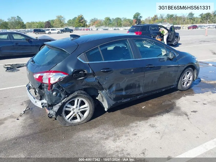 2017 Chevrolet Cruze Lt Auto VIN: 3G1BE6SM6HS561331 Lot: 40517362