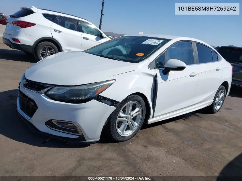 2017 Chevrolet Cruze Lt Auto VIN: 1G1BE5SM3H7269242 Lot: 40521178