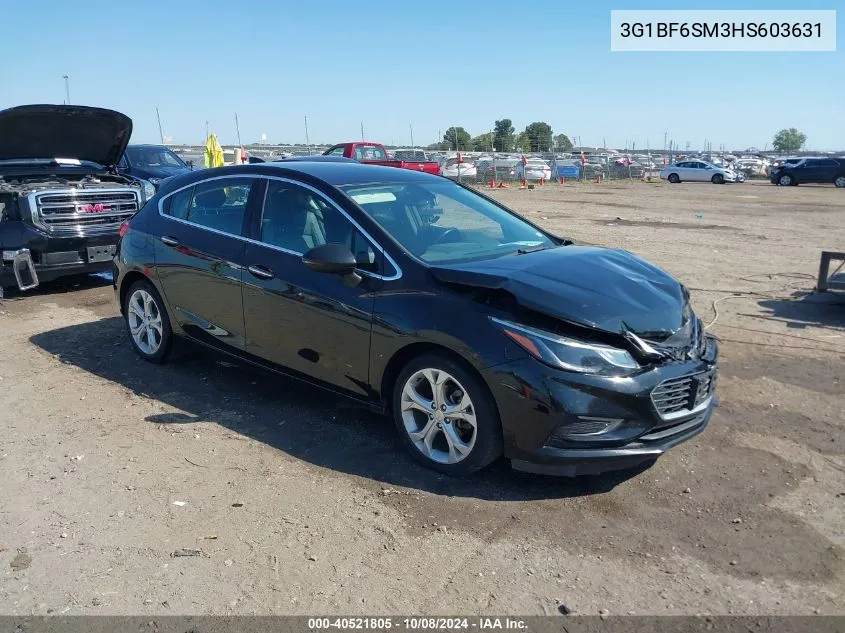 2017 Chevrolet Cruze Premier Auto VIN: 3G1BF6SM3HS603631 Lot: 40521805