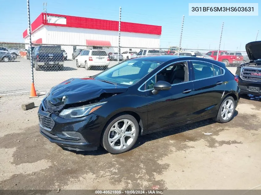 2017 Chevrolet Cruze Premier Auto VIN: 3G1BF6SM3HS603631 Lot: 40521805