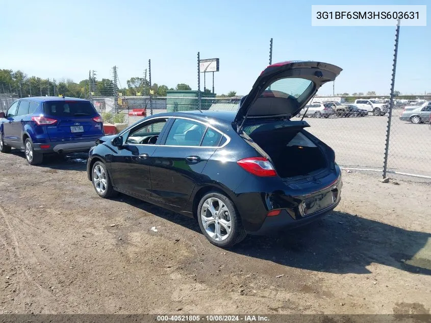 2017 Chevrolet Cruze Premier Auto VIN: 3G1BF6SM3HS603631 Lot: 40521805