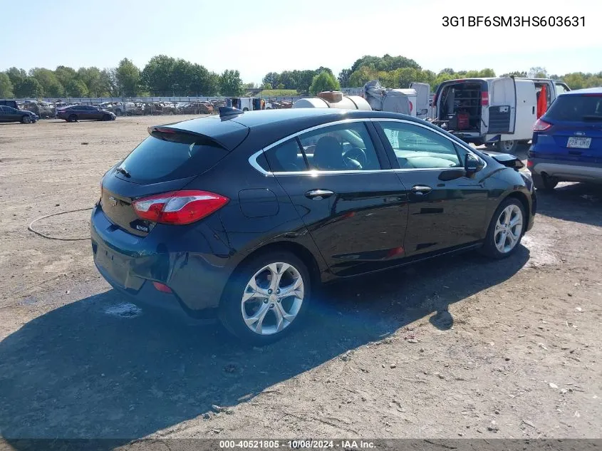 2017 Chevrolet Cruze Premier Auto VIN: 3G1BF6SM3HS603631 Lot: 40521805