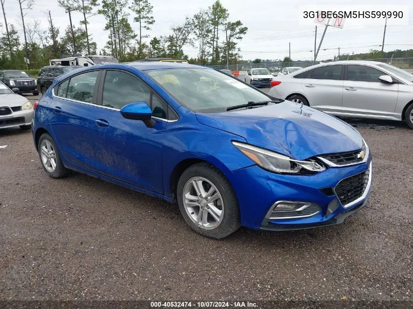 2017 Chevrolet Cruze Lt VIN: 3G1BE6SM5HS599990 Lot: 40532474