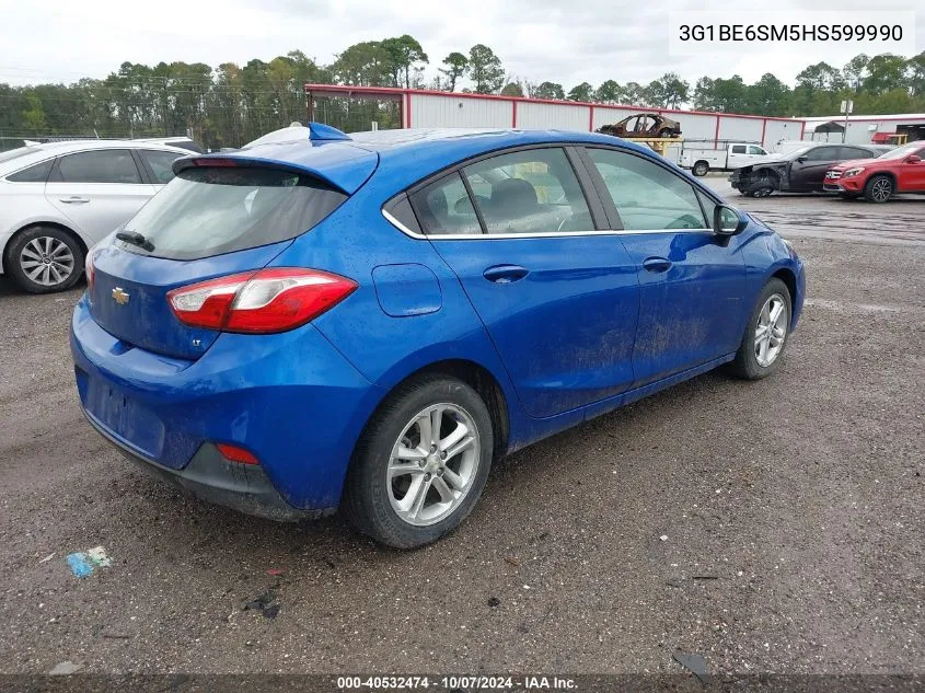 2017 Chevrolet Cruze Lt VIN: 3G1BE6SM5HS599990 Lot: 40532474