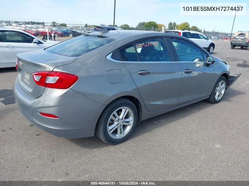 1G1BE5SMXH7274437 2017 Chevrolet Cruze Lt Auto