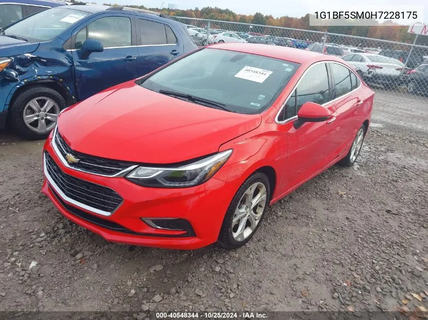 2017 Chevrolet Cruze Premier Auto VIN: 1G1BF5SM0H7228175 Lot: 40548344