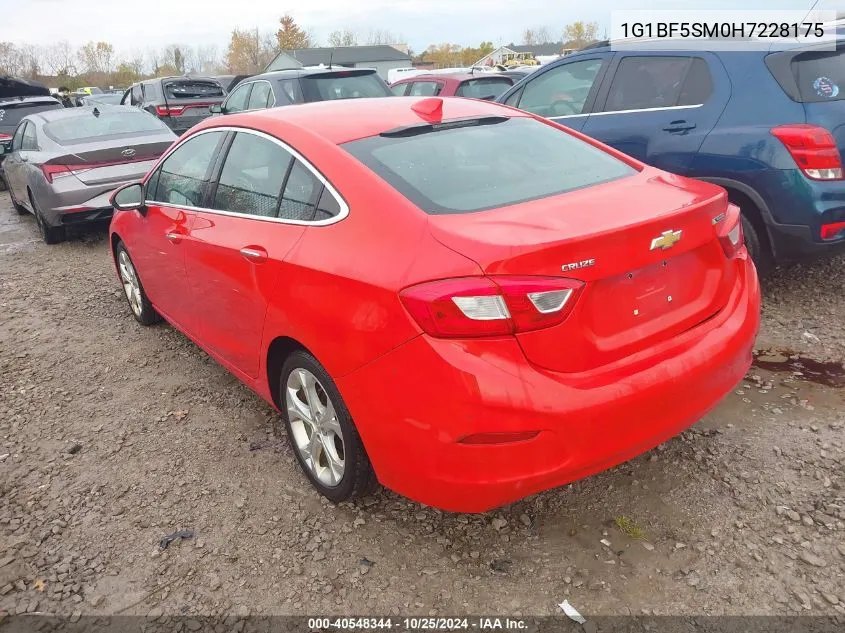 2017 Chevrolet Cruze Premier Auto VIN: 1G1BF5SM0H7228175 Lot: 40548344